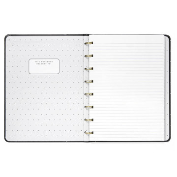 Filofax Notebook A5 Moonlight Black