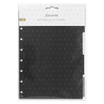 Filofax Notebook A5  interieur index Moonlight