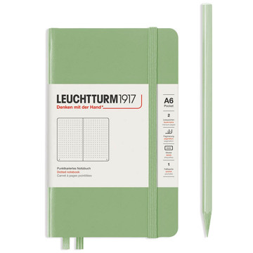 LEUCHTTURM1917 Pocket A6 notitieboek Sage dotted