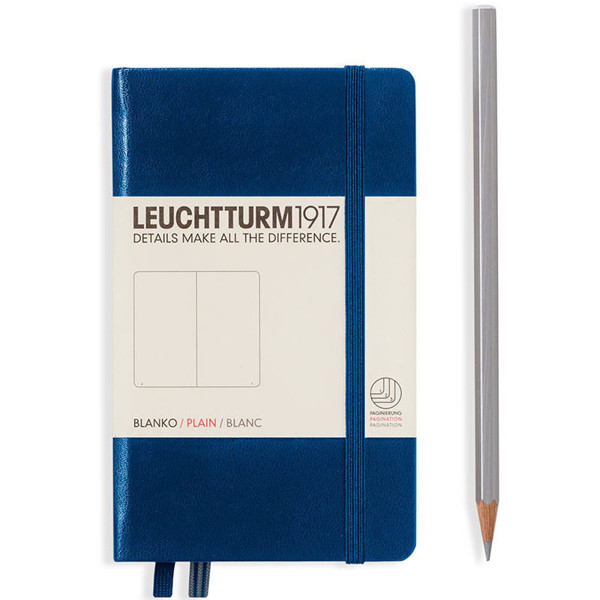 LEUCHTTURM1917 Pocket A6 notitieboek Navy blanco