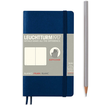 LEUCHTTURM1917 Pocket A6 Softcover notitieboek Navy blanco