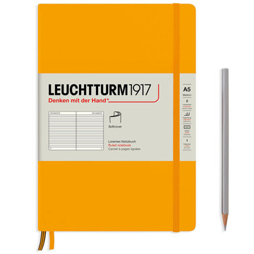 LEUCHTTURM1917 Medium A5 Softcover notitieboek Rising Sun gelijnd