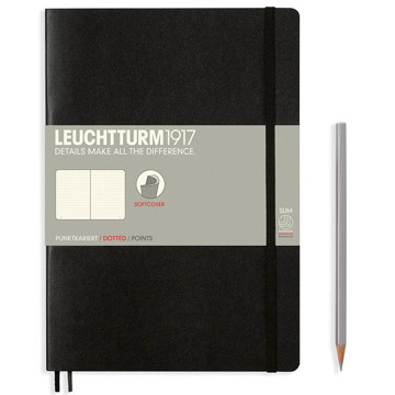 LEUCHTTURM1917 Composition B5 Softcover notitieboek Black dotted