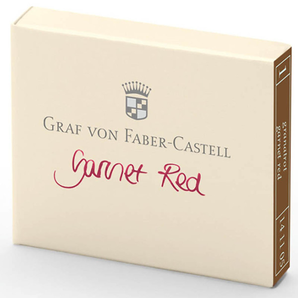 Graf von Faber-Castell inktpatronen Garnet Red