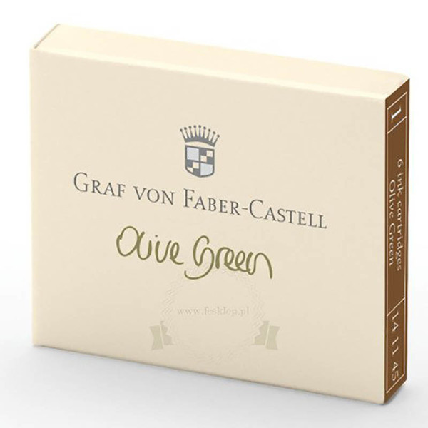 Graf von Faber-Castell inktpatronen Olive Green