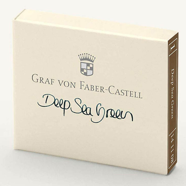 Graf von Faber-Castell inktpatronen Deep Sea Green