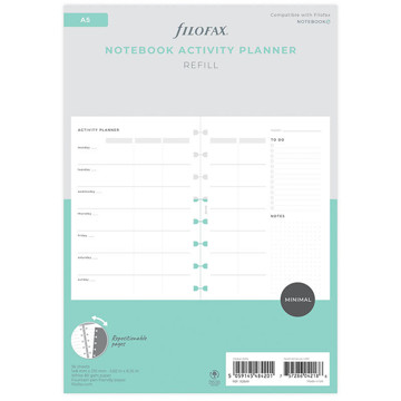 Filofax Notebook A5  interieur Activity Planner