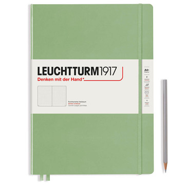 LEUCHTTURM1917 Master Slim A4+ notitieboek Sage dotted