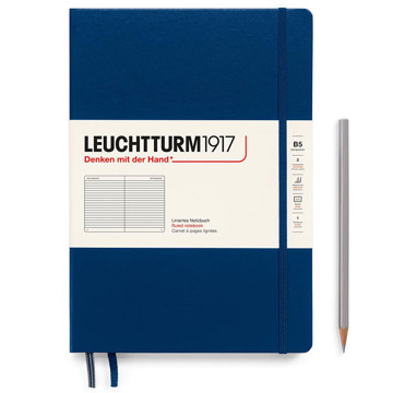 LEUCHTTURM1917 Composition B5 notitieboek Navy gelijnd