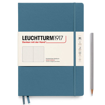 LEUCHTTURM1917 Composition B5 notitieboek Stone Blue dotted