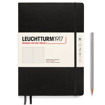 LEUCHTTURM1917 Composition B5 notitieboek Black dotted