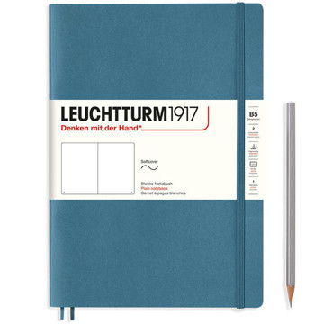 LEUCHTTURM1917 Composition B5 Softcover notitieboek Stone Blue blanco