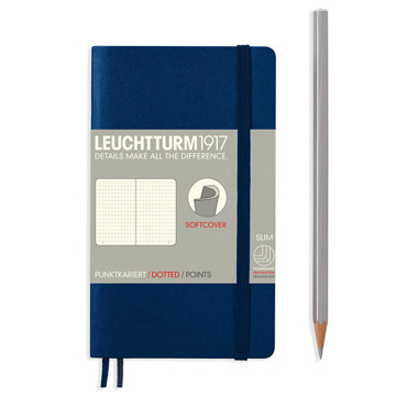 LEUCHTTURM1917 Pocket A6 Softcover notitieboek Navy dotted