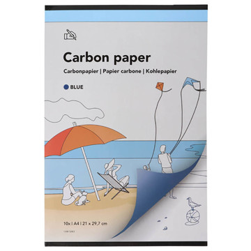 carbonpapier Qbasic A4  10vel blauw