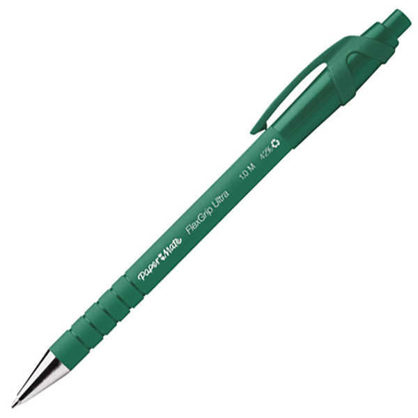 balpen Paper Mate Flexgrip Ultra retractable M groen