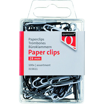 paperclip Quantore 28mm assorti kleur