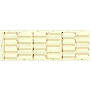 Filofax Personal jaarplanner verticaal cotton cream