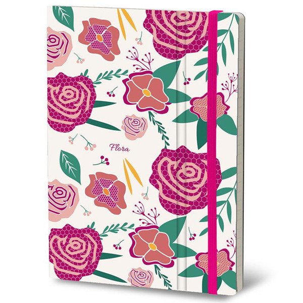 notitieboek StiffleXible Flora collection Rose 