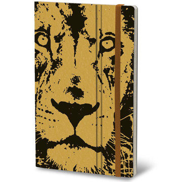 notitieboek StiffleXible Wild Pearl collection Lion