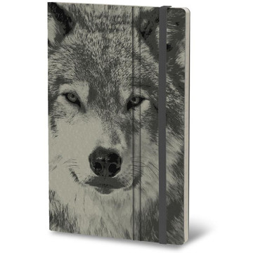 notitieboek StiffleXible Wild Pearl collection Wolf 