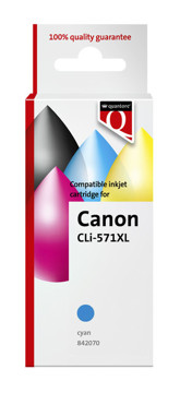 inktcartridge Quantore Canon CLI-571CXL HC cyaan