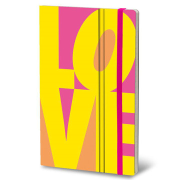 notitieboek Stifflex StiffleXible Fluo Love Collection Yellow