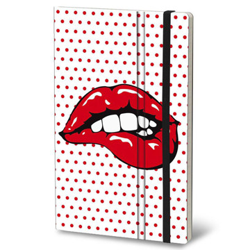 notitieboek Stifflex StiffleXible Pop Collection White Lips