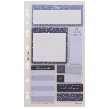 filofax Multi-fit Sticky Notes Indigo