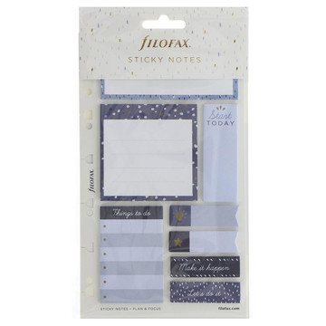 filofax Multi-fit Sticky Notes Indigo