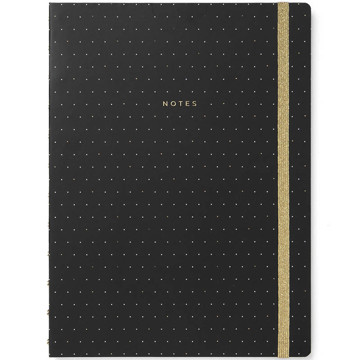 Filofax Notebook A4 Moonlight Black