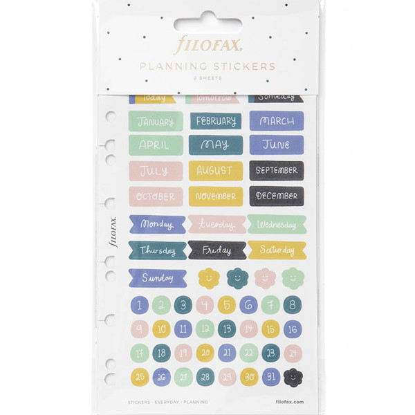 filofax Multi-fit Stickers Everyday Planning 6vel