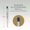 Parker QuinkFlow blauw 0.8mm Fine