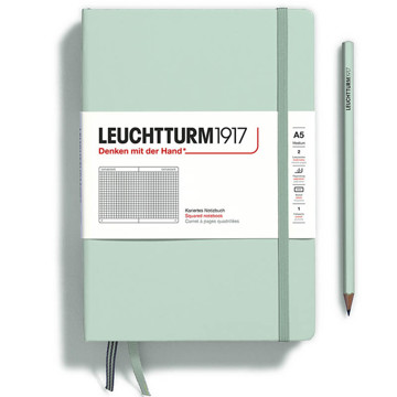 LEUCHTTURM1917 Medium A5 notitieboek Mint Green geruit