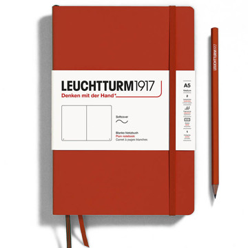 LEUCHTTURM1917 Medium A5 Softcover notitieboek Fox Red blanco