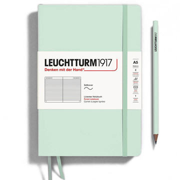 LEUCHTTURM1917 Medium A5 Softcover notitieboek Mint Green gelijnd