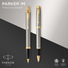 Parker IM Brushed Metal GT schrijfset balpen en rollerpen