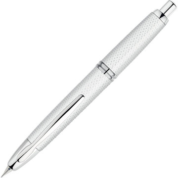 Pilot Capless Graphite Rhodium Trims White vulpen