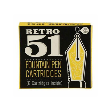 Retro 51 inktpatronen zwart 6stuks 