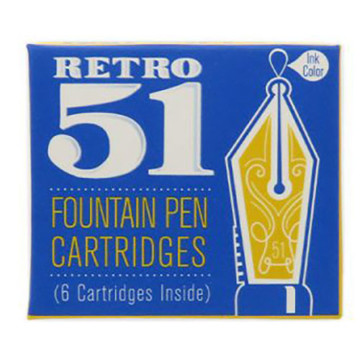 Retro 51 inktpatronen blauw 6stuks