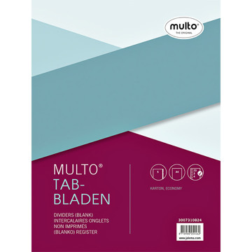 tabbladen Multo economy 23-gaats 5 delig karton 