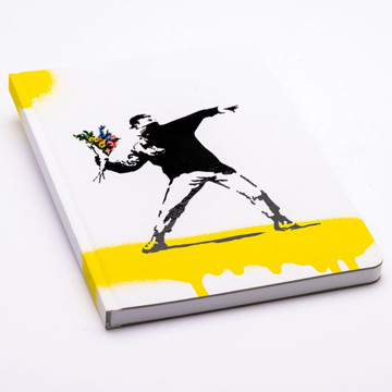 Pininfarina notitieboek Stone paper gelijnd Banksy Flower