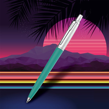 Parker Jotter Originals 80s Retrowave Carribean Blue & Green balpen