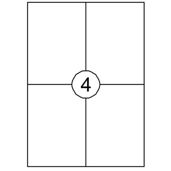 etiket Quantore 105.0x148.0mm 100vel  400stuks (A6)