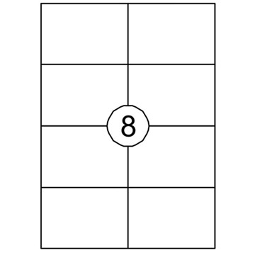 etiket Quantore 105.0x 74.0mm 100vel  800stuks (A7)