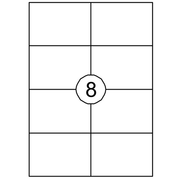 etiket Quantore 105.0x 74.0mm 100vel  800stuks (A7)