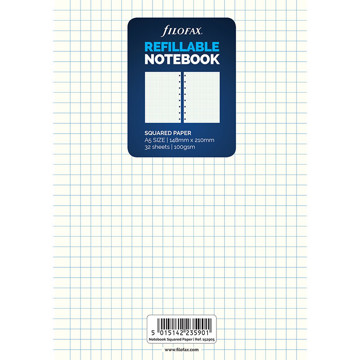 Filofax Notebook A5  geruit 5mm