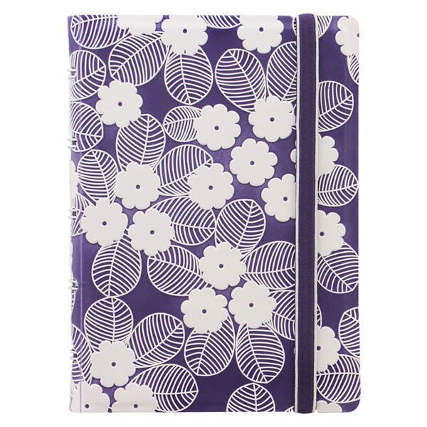 Filofax Notebook Pocket Impressions Purple & White