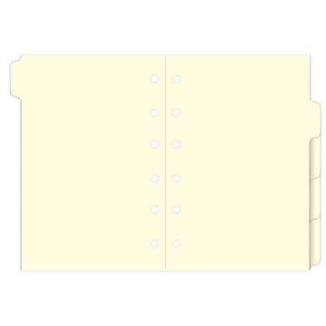 Filofax Pocket index 5-tabs blanco tabbladen creme