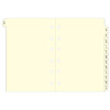 Filofax Pocket index A/Z 2-letters creme