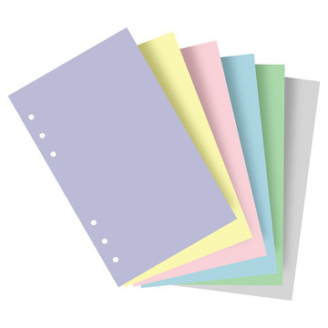 filofax Personal papier blanco pastel